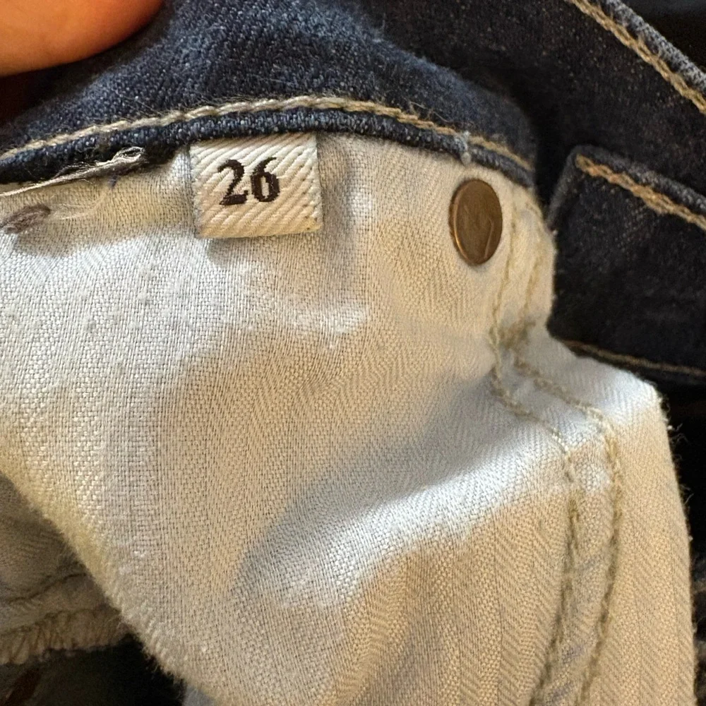 7 For All Mankind Roxanne Skinny Jeans Womens‎ 26 Dark Wash Stretch